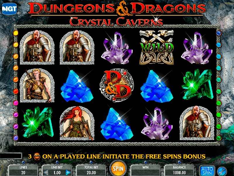 Dungeons And Dragons Crystal Caverns Slot